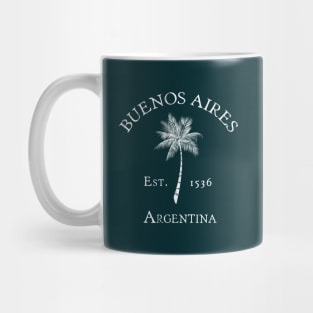 Buenos Aires Argentina Vintage Palm Mug